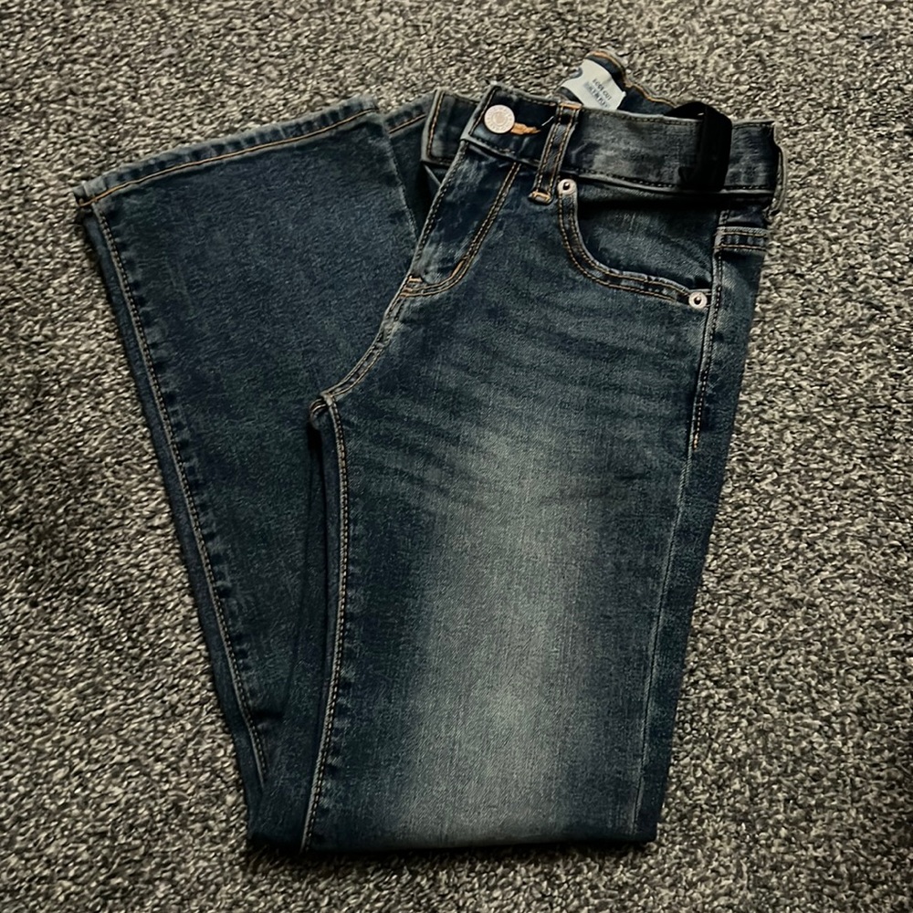 Pair of boys bootcut jeans